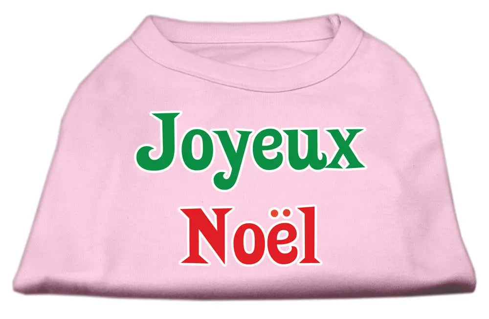 Joyeux Noel Screen Print Shirts Light Pink Xxl Default Title