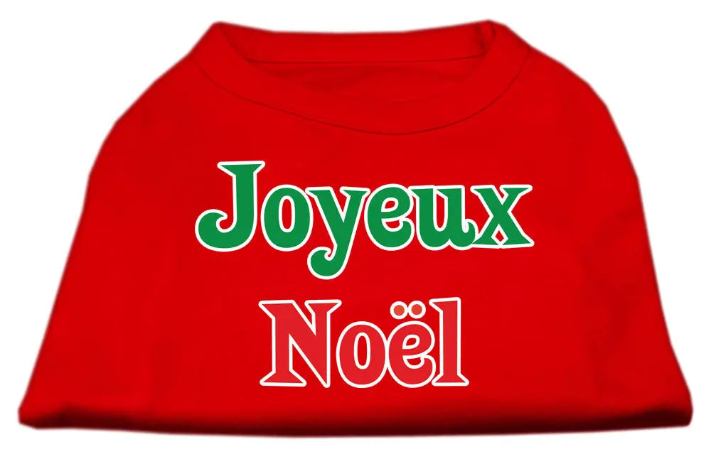 Joyeux Noel Screen Print Shirts Red Xs Default Title