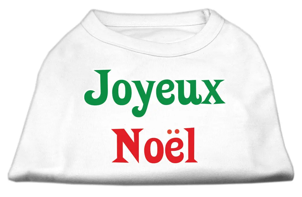 Joyeux Noel Screen Print Shirts White Xs Default Title