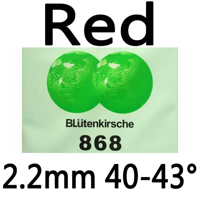 KOKUTAKU BLutenkirsche 868 (TENSION) NON-TACKY Pips-in Table Tennis (PingPong) Rubber With Sponge red 2.2mm H40-43