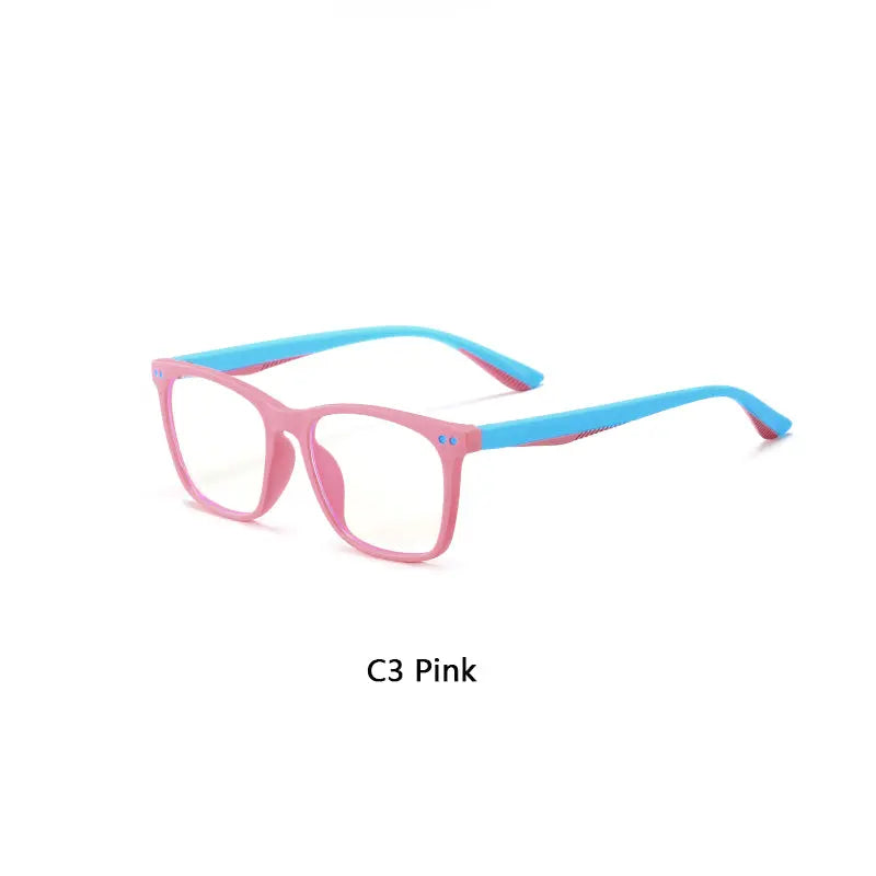 Kids Optical Glasses Anti Blue Light Eyewear Children Myopia Farsighted Eyeglasses For Computer Boy & Girls Eyes Protection C3