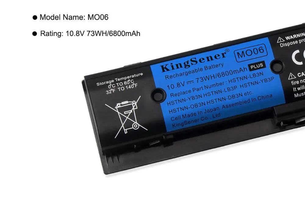 KingSener 11.1V 62WH Laptop Battery MO06 HSTNN-LB3N For HP Pavilion DV4-5000 DV6-7002TX 5006TX DV7-7000  Batteries 671567-421 - GreatEagleInc