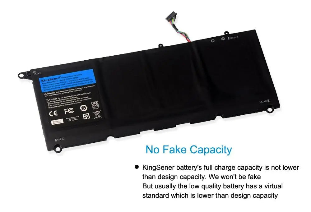 KingSener 90V7W JHXPY JD25G 090V7W Laptop Battery For Dell XPS 13 9343 XPS13 9350 13D-9343 P54G 0N7T6 5K9CP RWT1R 0DRRP 56WH