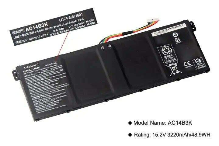 KingSener-AC14B3K-Laptop-Battery-For-Acer-Aspire-R5-571T-R5-571TG-S14-CB3-511-Swift-3-3S-F314-51-R-11-R3-131T-S14-15.2V-3220mAh-GreatEagleInc-317897639