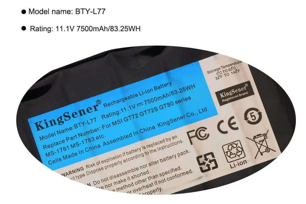 KingSener-BTY-L77-Laptop-Battery-For-MSI-GT72-2QD-GT72S-6QF-GT72VR-WT72-MS-1781-MS-1782-MS-1783-2PE-022CN-2QD-1019XCN-2QD-292XCN-GreatEagleInc-318052034