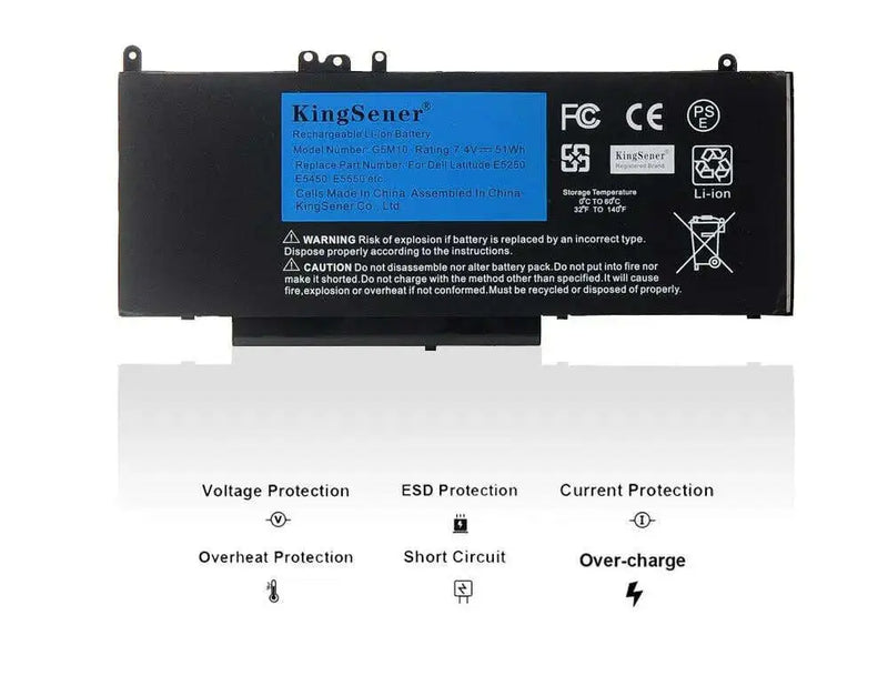 KingSener-G5M10-Laptop-battery-For-DELL-Latitude-E5250-E5450-E5550-8V5GX-R9XM9-WYJC2-1KY05-7.4V-51WH-Free-Tool-GreatEagleInc-317961781