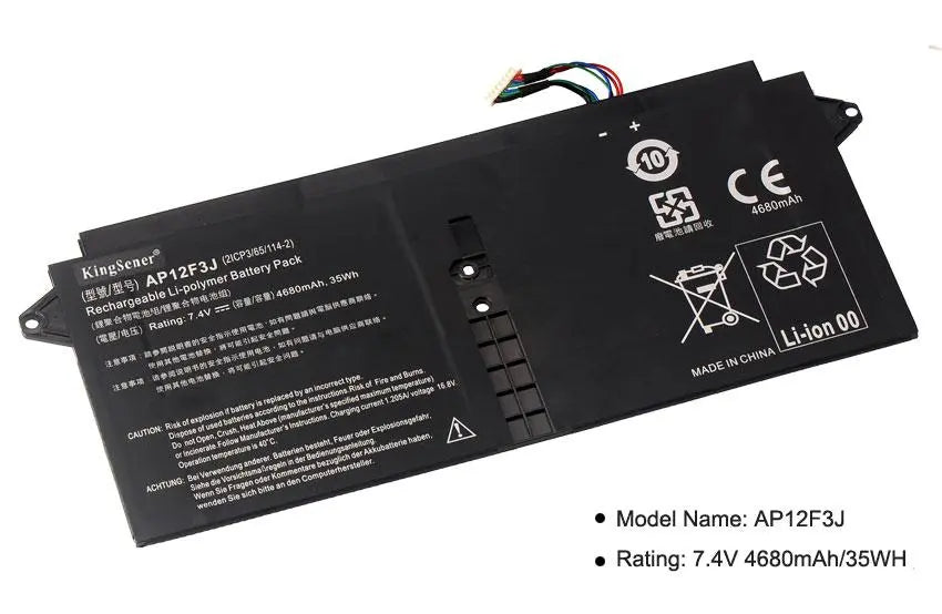 KingSener New AP12F3J  Laptop Battery For Acer Aspire 13.3