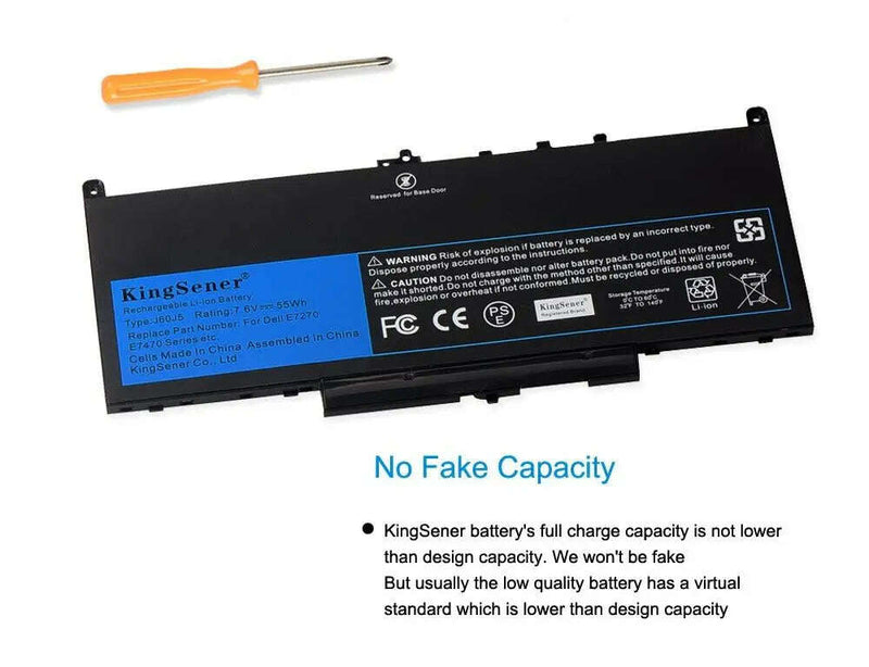 KingSener-New-J60J5-Replacement-Laptop-Battery-For-Dell-Latitude-E7270-E7470-J60J5-R1V85-MC34Y-242WD-7.6V-55Wh-GreatEagleInc-317796331