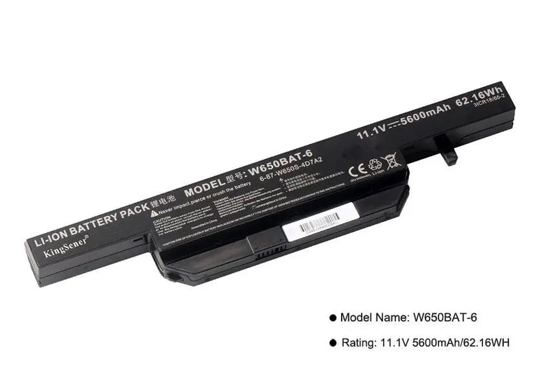 KingSener New W650BAT-6 Laptop Battery for Hasee K610C K650D K750D K570N K710C K590C K750D G150SG G150S G150TC G150MG W650S - GreatEagleInc