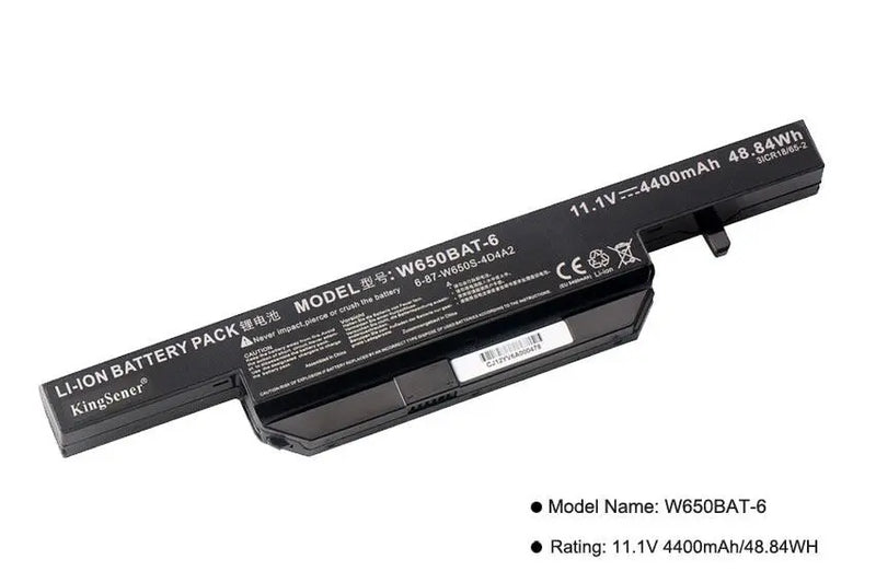 KingSener New W650BAT-6 Laptop Battery for Hasee K610C K650D K750D K570N K710C K590C K750D G150SG G150S G150TC G150MG W650S - GreatEagleInc
