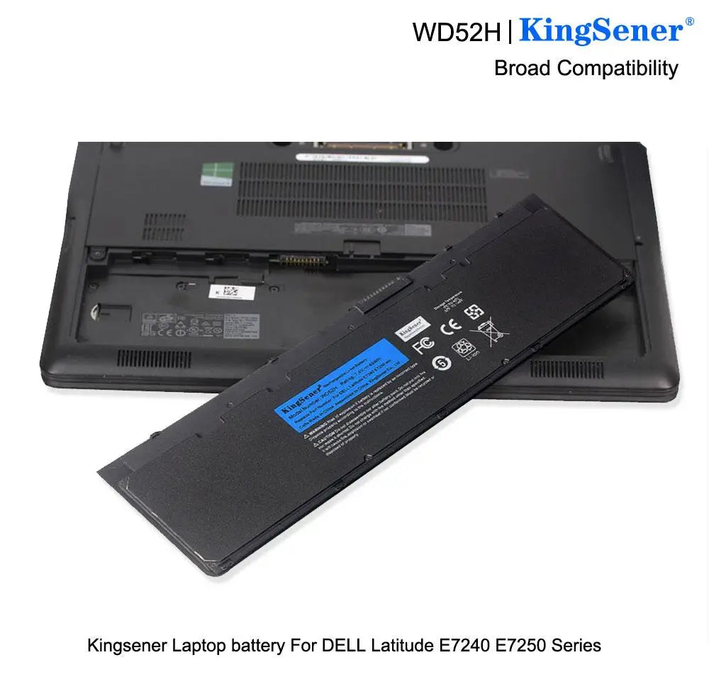 KingSener WD52H VFV59 New Laptop Battery For DELL Latitude E7240 E7250 W57CV 0W57CV GVD76 VFV59 battery 7.4V 45WH - GreatEagleInc