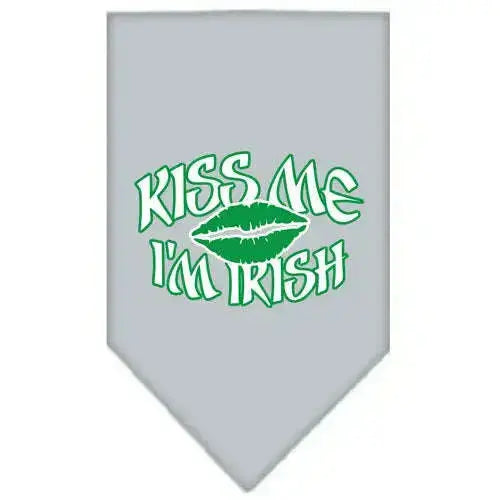 Kiss-Me-I_m-Irish-Screen-Print-Bandana-Grey-Large-GreatEagleInc-333916850