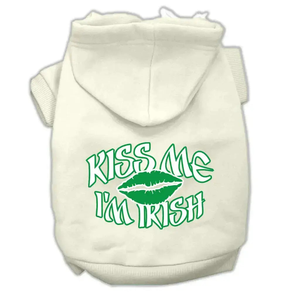 Kiss-Me-I_m-Irish-Screen-Print-Pet-Hoodies-Cream-Size-Xxl-GreatEagleInc-319688495