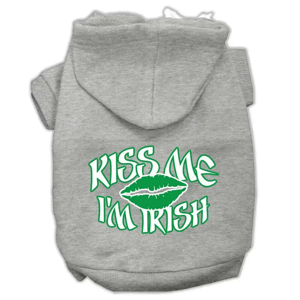 Kiss-Me-I_m-Irish-Screen-Print-Pet-Hoodies-Grey-Size-Xs-GreatEagleInc-319689287