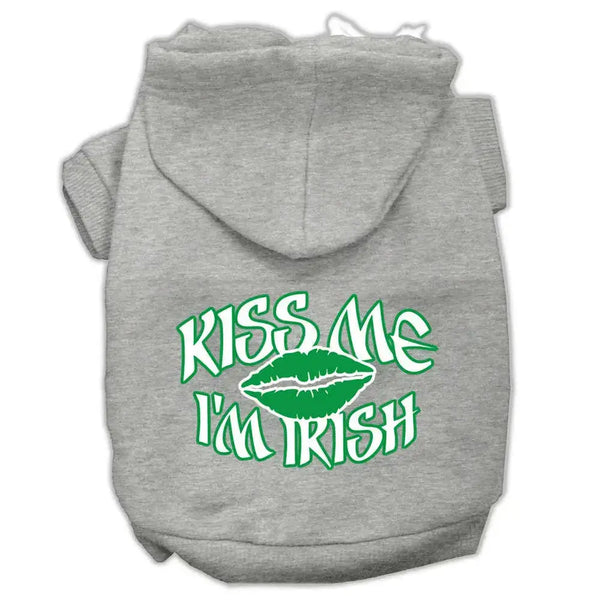 Kiss-Me-I_m-Irish-Screen-Print-Pet-Hoodies-Grey-Size-Xxxl-GreatEagleInc-319687428