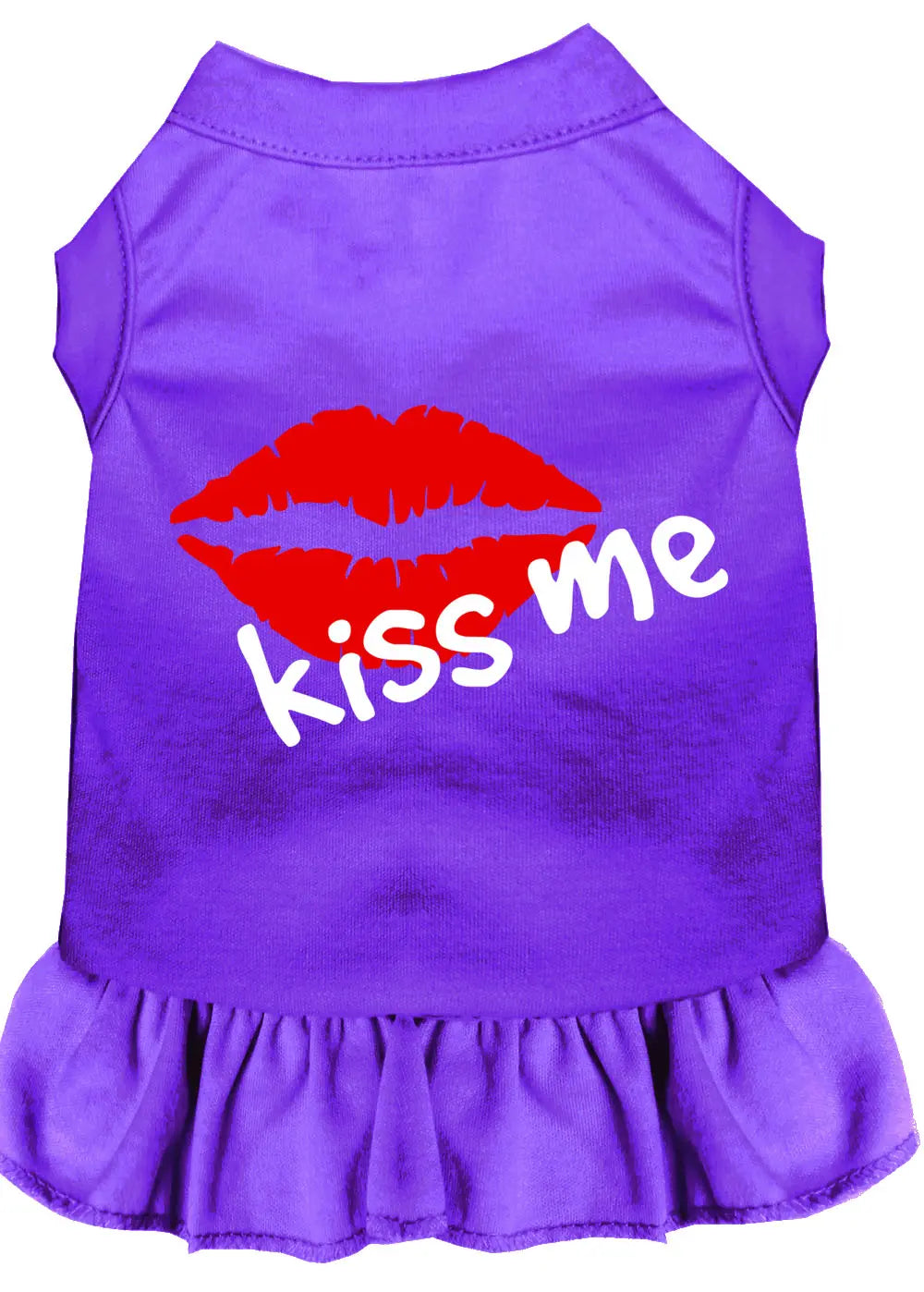 Kiss Me Screen Print Dress Purple Xxxl Default Title