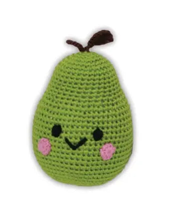 Knit Knacks Bartlett Pear Organic Cotton Small Dog Toy Default Title