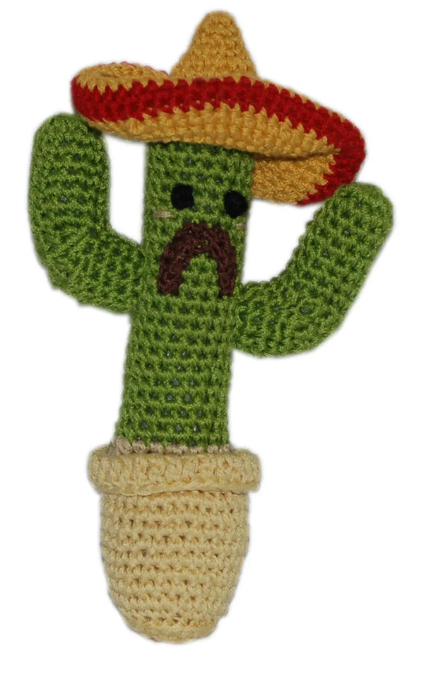 Knit Knacks Cactus Organic Cotton Small Dog Toy Default Title