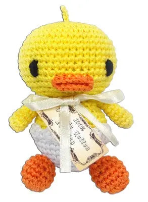 Knit Knacks Hatch The Baby Duck Organic Cotton Small Dog Toy Default Title