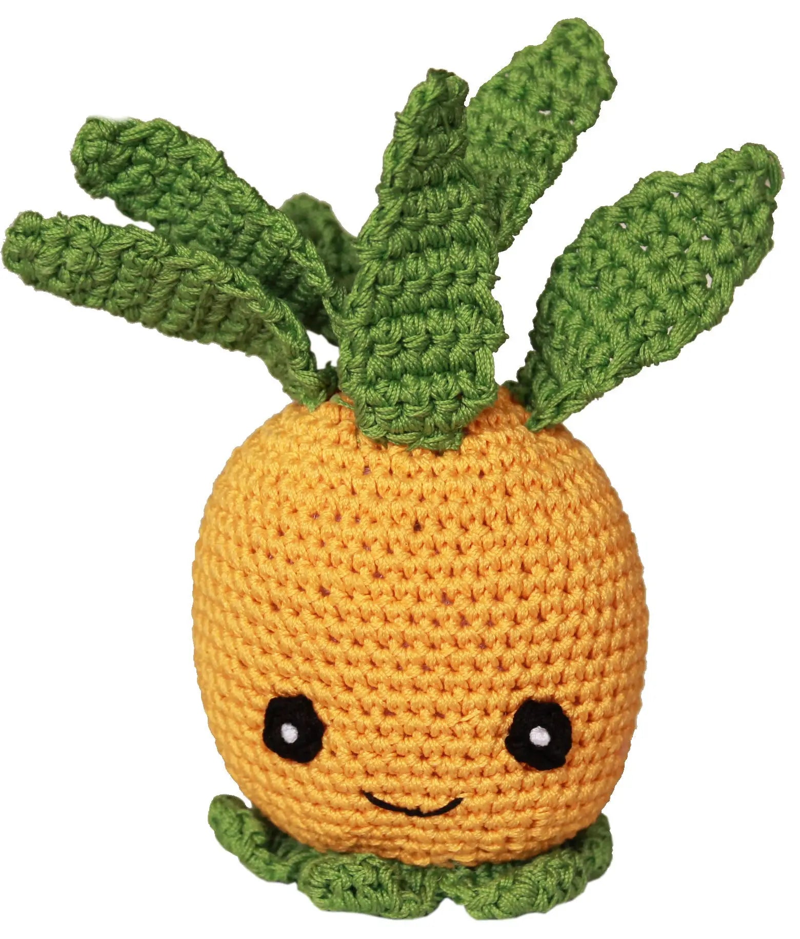 Knit Knacks Paulie The Pineapple Organic Cotton Small Dog Toy Default Title