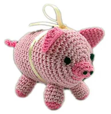 Knit Knacks Piggy Boo Organic Cotton Small Dog Toy Default Title