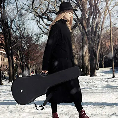 LAVA ME 2 Carbon Fiber Guitar with Effects 36 Inch Acoustic Electric Travel Guitar with Bag Picks and Charging Cable (Freeboost-Black)