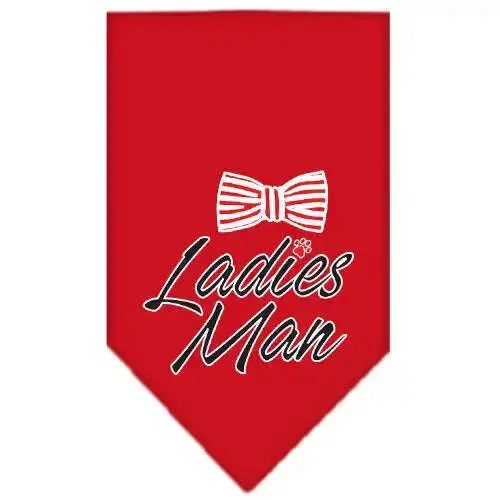 Ladies-Man-Screen-Print-Bandana-Red-Large-GreatEagleInc-334287791