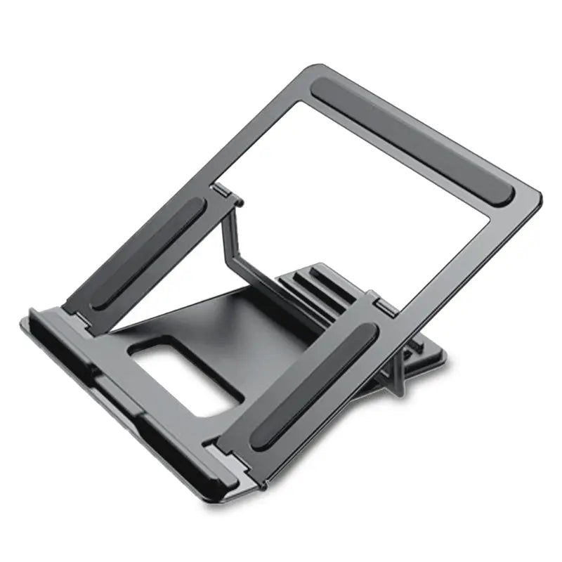Laptop Stand Portable Folding 4-Speed Adjustable Ultra-Thin one-Piece Stand (Silver/White) tablet stands and holders adjustable Silver Gray