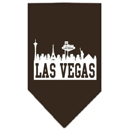 Las Vegas Skyline Screen Print Bandana Cocoa Small Default Title