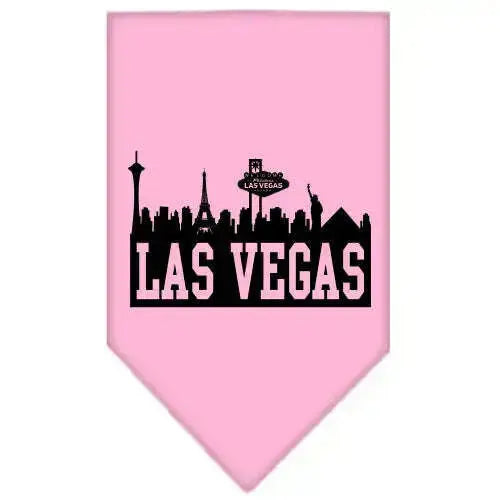Las-Vegas-Skyline-Screen-Print-Bandana-Light-Pink-Large-GreatEagleInc-319145977