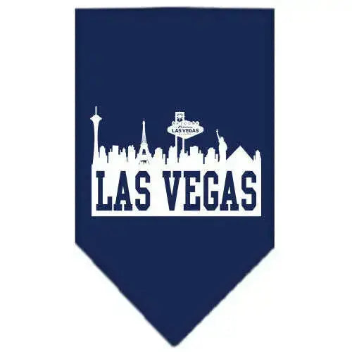 Las-Vegas-Skyline-Screen-Print-Bandana-Navy-Blue-Large-GreatEagleInc-319337120