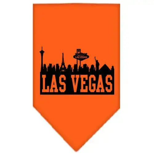 Las-Vegas-Skyline-Screen-Print-Bandana-Orange-Small-GreatEagleInc-319144526