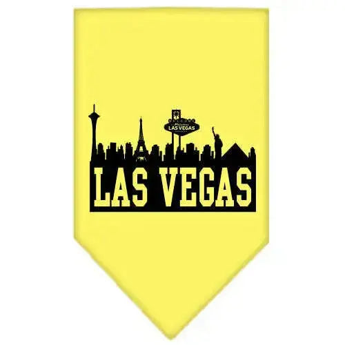 Las-Vegas-Skyline-Screen-Print-Bandana-Yellow-Small-GreatEagleInc-319144020