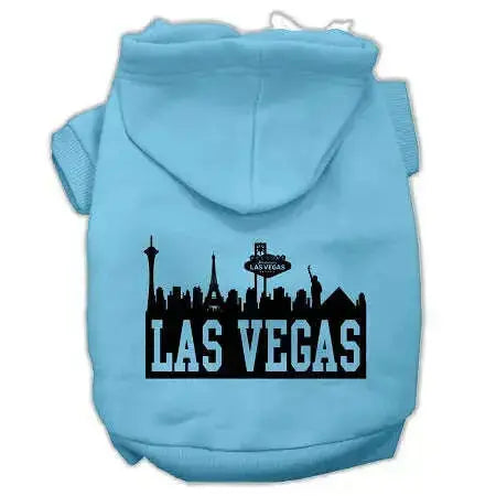 Las-Vegas-Skyline-Screen-Print-Pet-Hoodies-Baby-Blue-Size-Xxl-GreatEagleInc-319673691