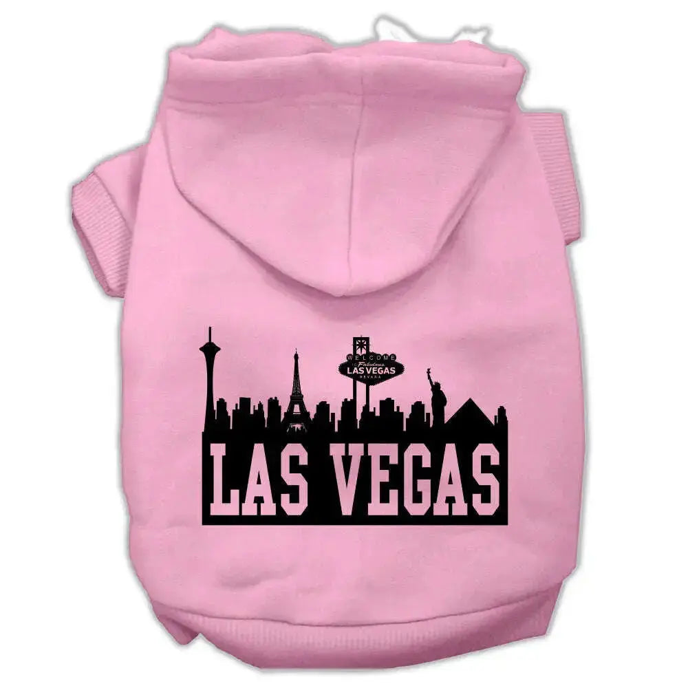 Las-Vegas-Skyline-Screen-Print-Pet-Hoodies-Light-Pink-Size-Xs-GreatEagleInc-319759960