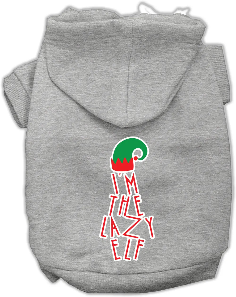 Lazy Elf Screen Print Pet Hoodie Grey Xxl Default Title