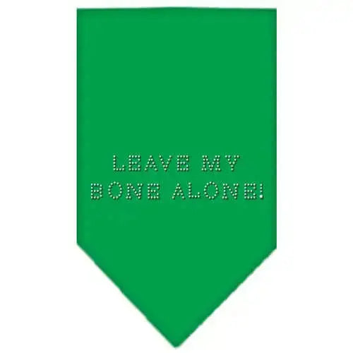 Leave-My-Bone-Alone-Rhinestone-Bandana-Emerald-Green-Small-GreatEagleInc-319293832