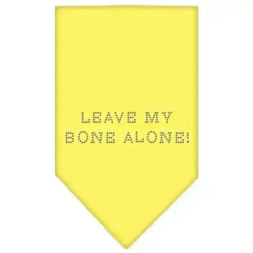 Leave-My-Bone-Alone-Rhinestone-Bandana-Yellow-Large-GreatEagleInc-319294146