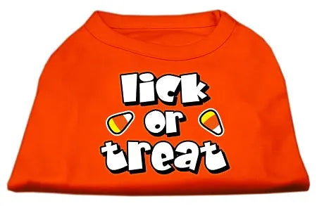 Lick Or Treat Screen Print Shirts Orange Sm Default Title