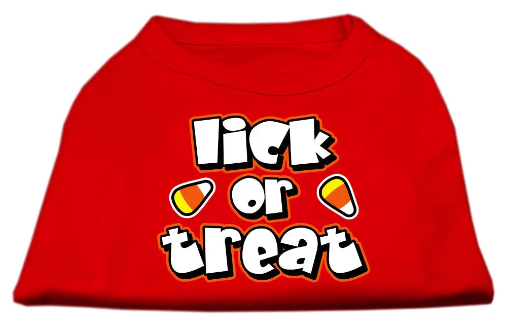 Lick Or Treat Screen Print Shirts Red Xs Default Title