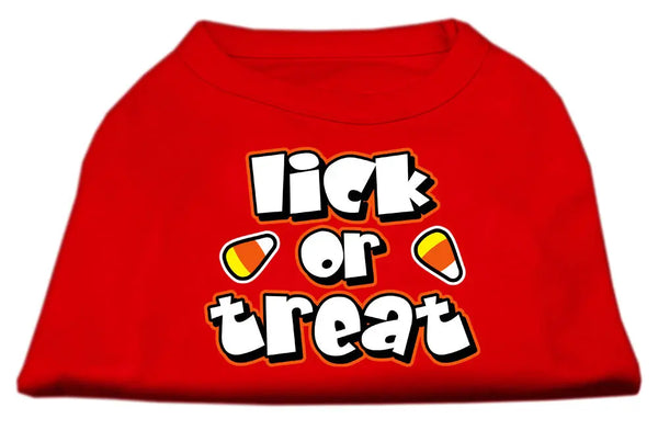 Lick Or Treat Screen Print Shirts Red Xxl Default Title