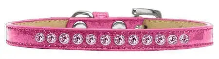 Light-Pink-Crystal-Size-14-Pink-Puppy-Ice-Cream-Collar-GreatEagleInc-318579135