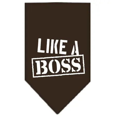 Like A Boss Screen Print Bandana Cocoa Large Default Title