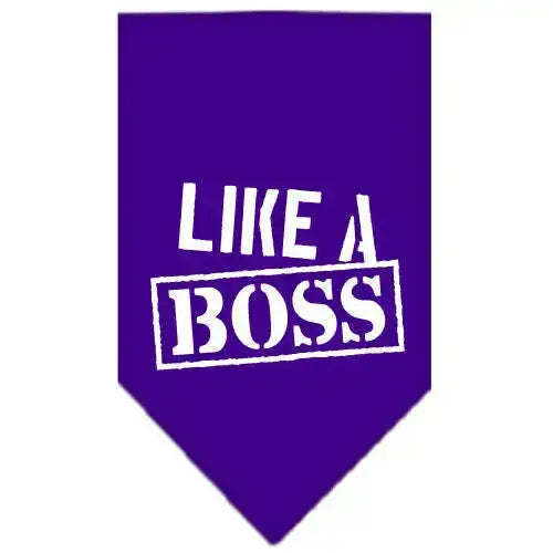 Like-A-Boss-Screen-Print-Bandana-Purple-Small-GreatEagleInc-319359246