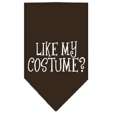 Like My Costume? Screen Print Bandana Cocoa Large Default Title