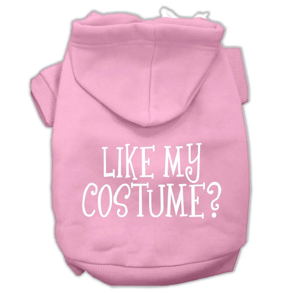 Like My Costume? Screen Print Pet Hoodies Light Pink Size Xxxl Default Title