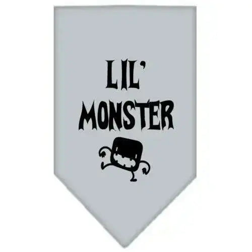 Lil-Monster-Screen-Print-Bandana-Grey-Small-GreatEagleInc-318938346
