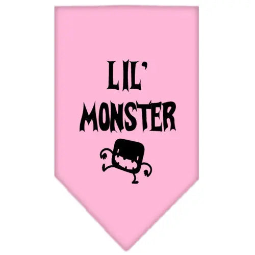 Lil Monster Screen Print Bandana Light Pink Large Default Title