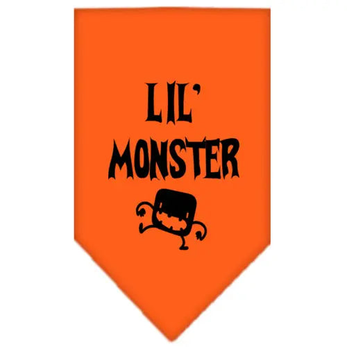 Lil Monster Screen Print Bandana Orange Large Default Title