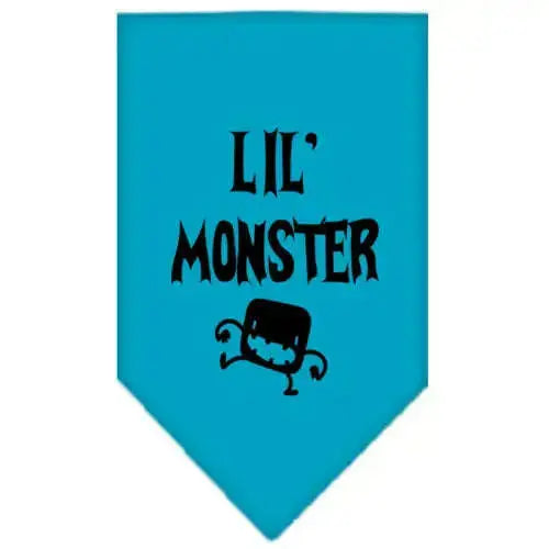 Lil-Monster-Screen-Print-Bandana-Turquoise-Large-GreatEagleInc-318937623